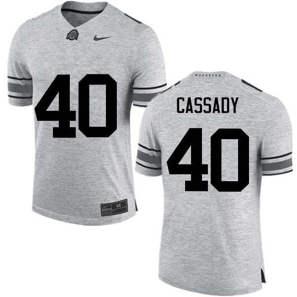 Ohio State Buckeyes #40 Howard Cassady College Football Jerseys Game-Gray